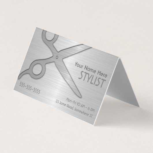 Stylist Silver Ernennung Visitenkarten (Vorderseite)