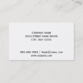 Stylist | Silver Script Visitenkarte (Rückseite)