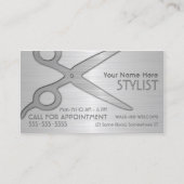 Stylist Silver Visitenkarte (Vorderseite)