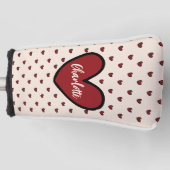 Stylist Sweet Heart Personalisierte Geschenke Vorl Golf Headcover (Vorderseite)