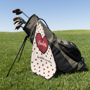 Stylist Sweet Heart Personalisierte Geschenke Vorl Golfhandtuch