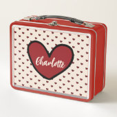 Stylist Sweet Heart Personalisierte Geschenke Vorl Metall Brotdose (Vorderseite)