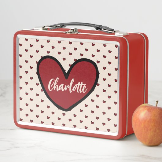 Stylist Sweet Heart Personalisierte Geschenke Vorl Metall Brotdose (Beispiel)