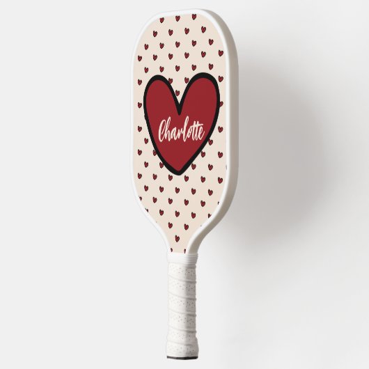 Stylist Sweet Heart Personalisierte Geschenke Vorl Pickleball Schläger (Links)