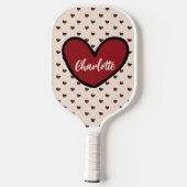 Stylist Sweet Heart Personalisierte Geschenke Vorl Pickleball Schläger (Rückseite)
