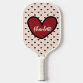 Stylist Sweet Heart Personalisierte Geschenke Vorl Pickleball Schläger (Vorderseite)