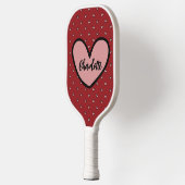Stylist Sweet Heart Personalisierte Geschenke Vorl Pickleball Schläger (Links)