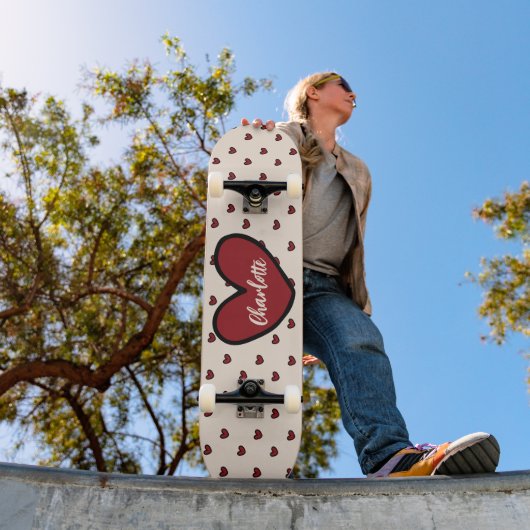 Stylist Sweet Heart Personalisierte Geschenke Vorl Skateboard (Außenbereich 1)