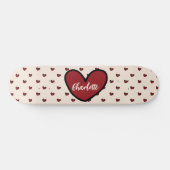 Stylist Sweet Heart Personalisierte Geschenke Vorl Skateboard (Horizontal)
