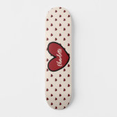 Stylist Sweet Heart Personalisierte Geschenke Vorl Skateboard (Vorderseite)