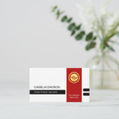 Stylist Template Office Manager Template Visitenkarte (Stehend Vorderseite)