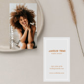 Stylist trendy Vertical Foto Fotografie Lässig Visitenkarte