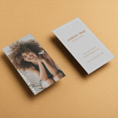 Stylist trendy Vertical Foto Fotografie Lässig Visitenkarte