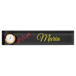 Stylist und Barbers Nail Salon Namplate Namensplakette