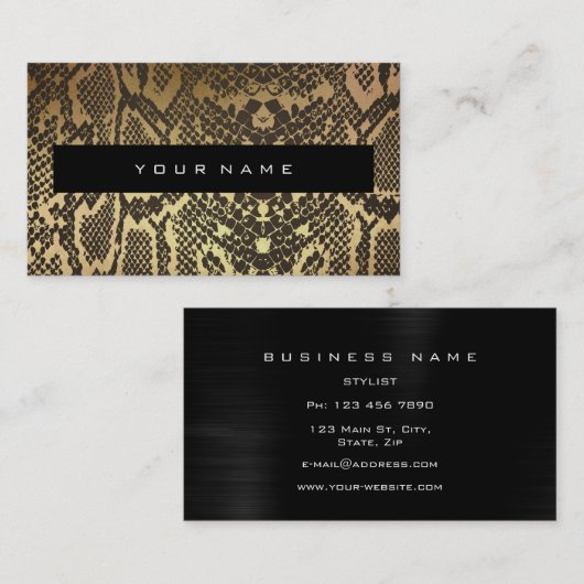 Stylist Visitenkarte (Vorne/Hinten)