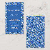 Stylist Visitenkarte (Vorne/Hinten)