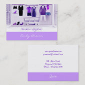 Stylist-Visitenkarte im Mode-Modus Visitenkarte (Vorne/Hinten)