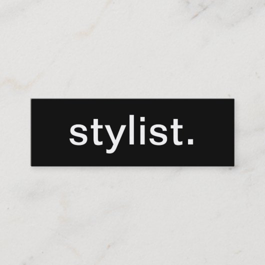 Stylist-Visitenkarte Mini Visitenkarte (Vorderseite)