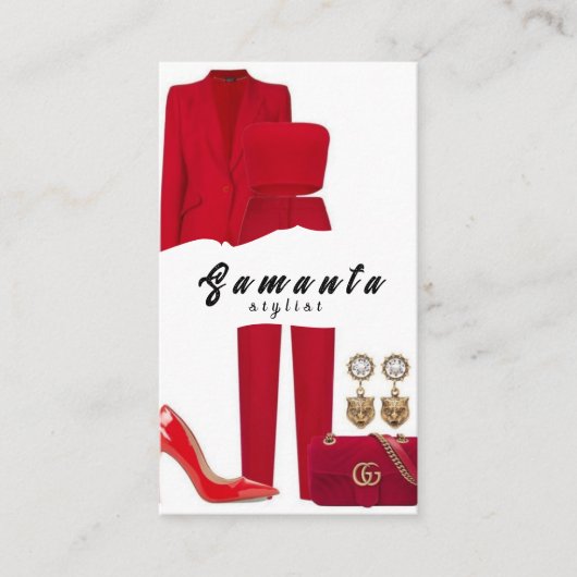 Stylist-Visitenkarte Visitenkarte (Vorderseite)