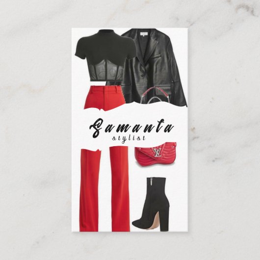 Stylist-Visitenkarte Visitenkarte (Vorderseite)