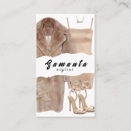 Stylist-Visitenkarte Visitenkarte (Vorderseite)