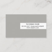 Stylist-Vorsitzende Comb Shears Visitenkarte (Rückseite)