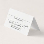 Stylist Weiße Ernennung Visitenkarten (Rückseite)