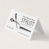 Stylist Weiße Ernennung Visitenkarten (Vorderseite)