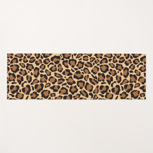 Stylista Leopard Print Pattern Yogamatte (Vorderseite (Horizontal))