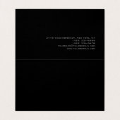 Stylistische Schrift Graurosa Trendy gefaltet Visitenkarten (Innenseite Aufgefaltet)