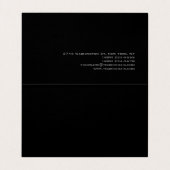 Stylistische Schrift Graurosa Trendy gefaltet Visitenkarten (Innenseite Aufgefaltet)