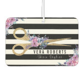 Stylistischer Glitzer Schere Beauty Streifen Autolufterfrischer (Vorderseite)