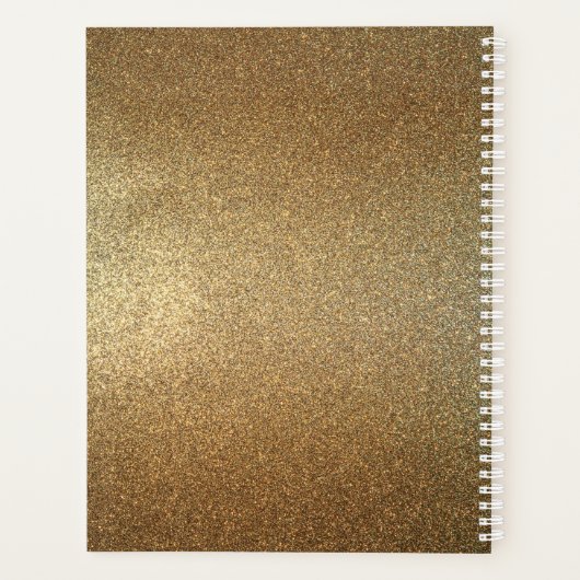 Stylistischer Glitzer Schere Schönheitssalon Blume Planer (Rückseite)