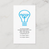 Stylistischer Lichtblitz-Erweiterungselektrischer Visitenkarte (Rückseite)