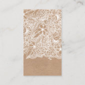 Stylistweißhallo Blumenkraftpapier-Typografie Visitenkarte (Rückseite)