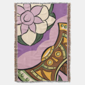 Stylized Axe and Flower Design Decke (Vorderseite Vertikal)