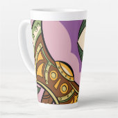 Stylized Axe and Flower Design Milchtasse (Linke Ecke)
