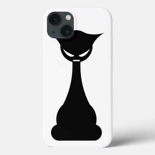 Stylized Black Cat Case-Mate iPhone Hülle (Rückseite)