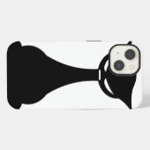 Stylized Black Cat iPhone Hülle (Rückseite (Horizontal))