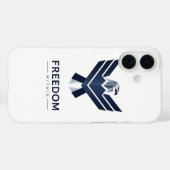 Stylized Blue Eagle "Freedom Within" Case-Mate iPhone Hülle (Rückseite (Horizontal))