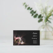 Stylized Blumen Visitenkarte (Stehend Vorderseite)