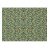 Stylized botanical orange and black floral pattern tischdecke (Vorderseite (Horizontal))