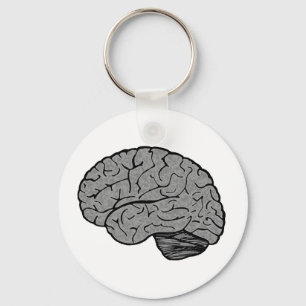 Stylized Brain Magnet Schlüsselanhänger