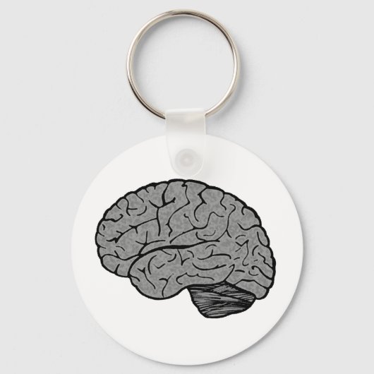 Stylized Brain Magnet Schlüsselanhänger (Vorderseite)
