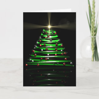 Stylized Christmas Tree Feiertagskarte