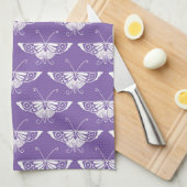 Stylized Dekoschmetterling - staubige Flieder Handtuch (Viertel Falte)