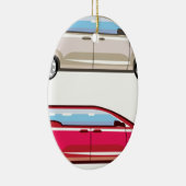 Stylized Family Van Vector Keramik Ornament (Rechts)