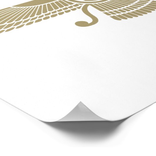 Stylized Faravahar Poster (Ecke)