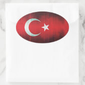 Stylized Flag Ovaler Aufkleber (Tasche)