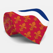 Stylized flag theme of St. Louis, Missouri Krawatte (Gerollt)